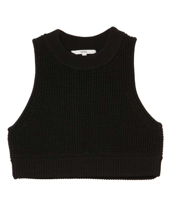 UN3D./アンスリード/WAFFLE SHORT KNIT VEST/ワッフルショートニットベスト