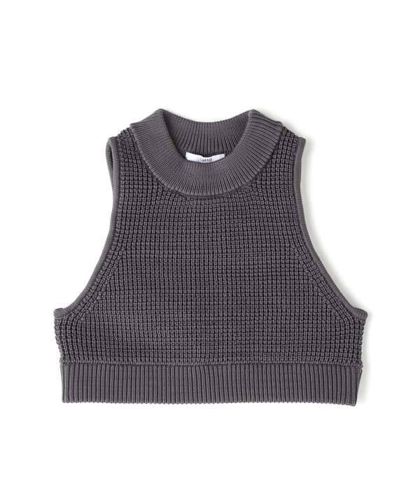 UN3D./アンスリード/WAFFLE SHORT KNIT VEST/ワッフルショートニットベスト