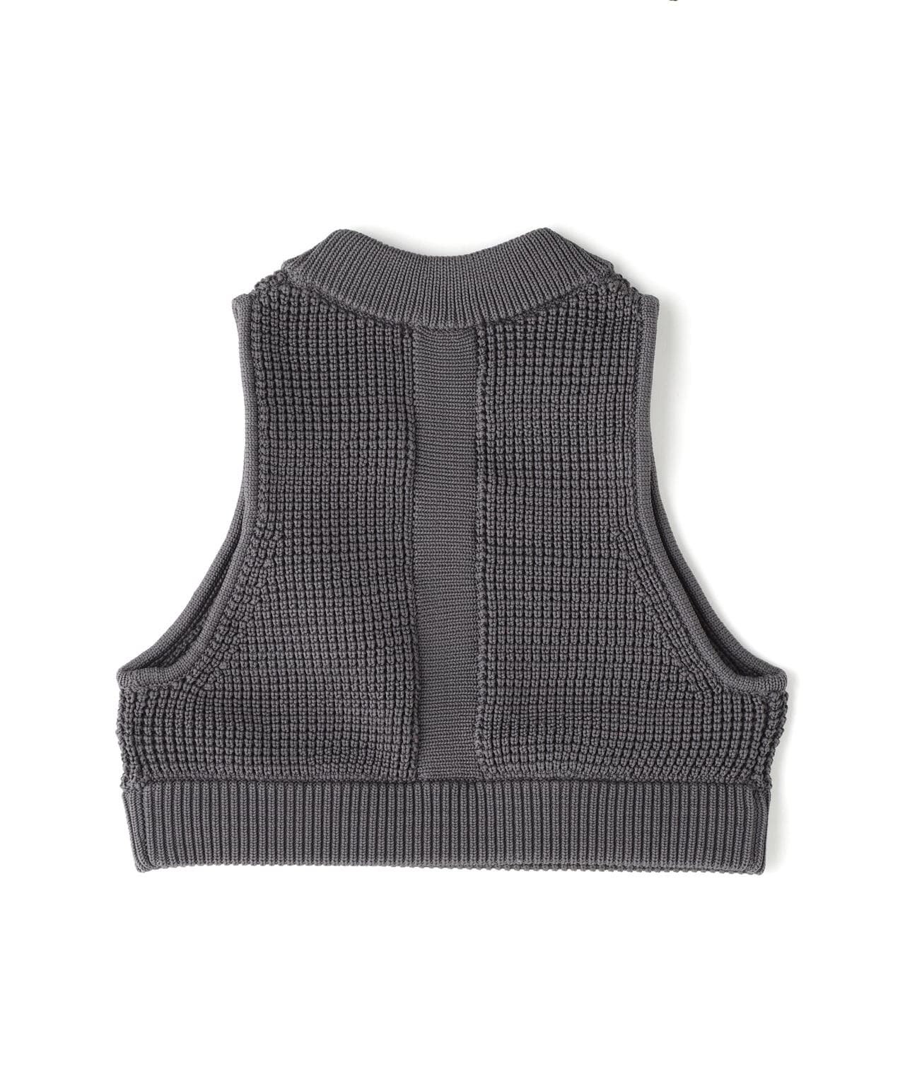 UN3D./アンスリード/WAFFLE SHORT KNIT VEST/ワッフルショートニットベスト