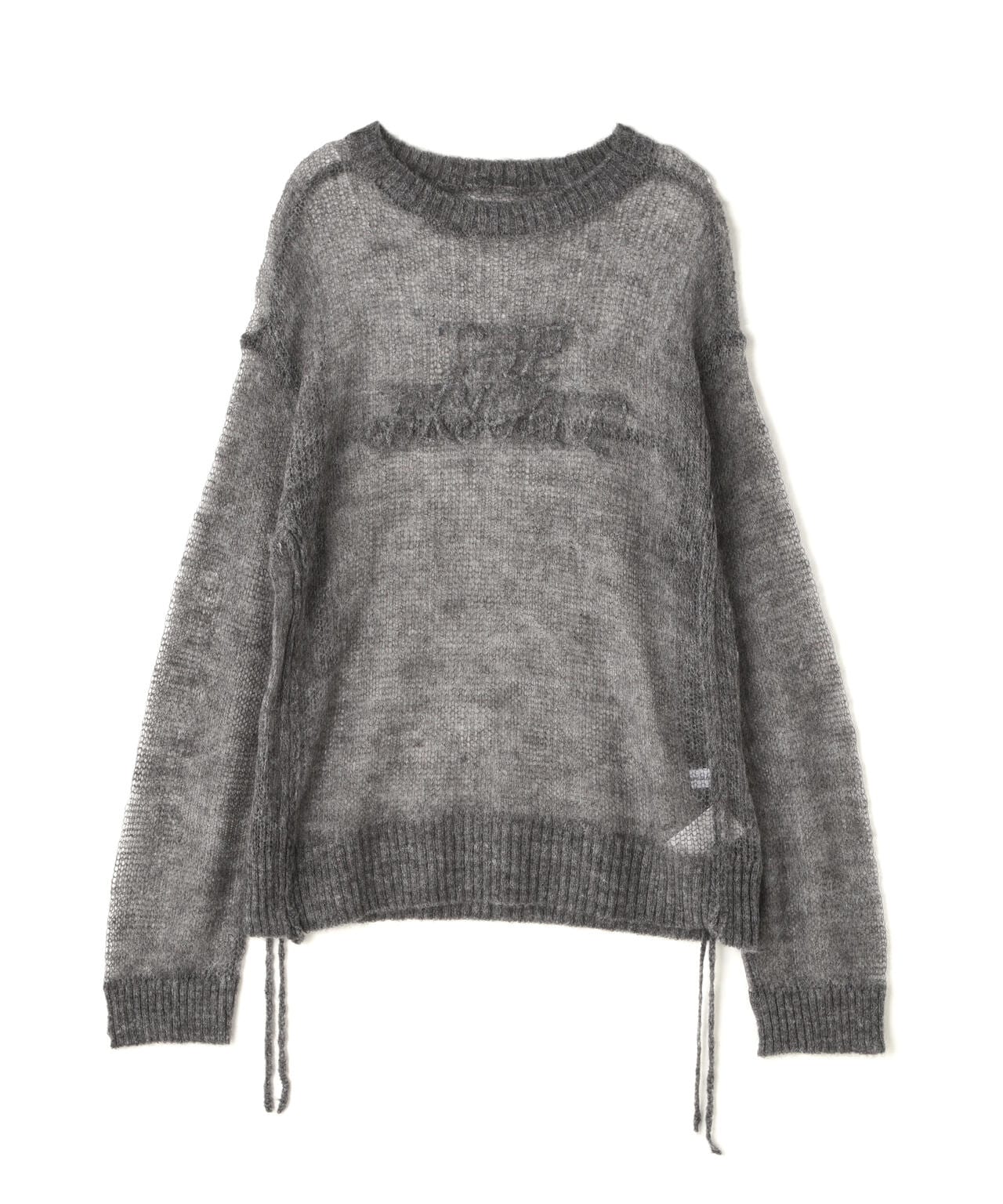 MAISON SPECIAL/メゾンスペシャル/Bright Logo Sheer Knitwear