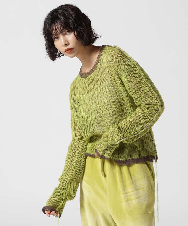 MAISON SPECIAL/Reversible Mohair Knit Pullover