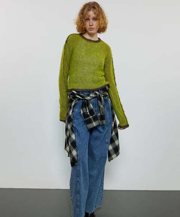 MAISON SPECIAL/Reversible Mohair Knit Pullover