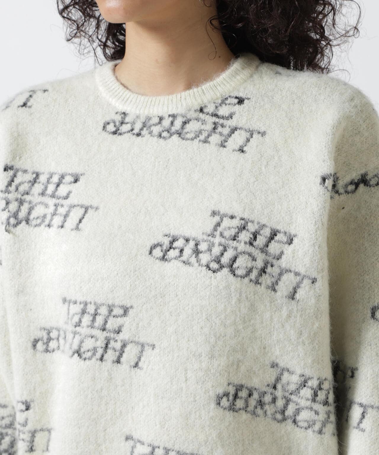 MAISON SPECIAL/メゾンスペシャル/BRIGHT Logo Knit Tops