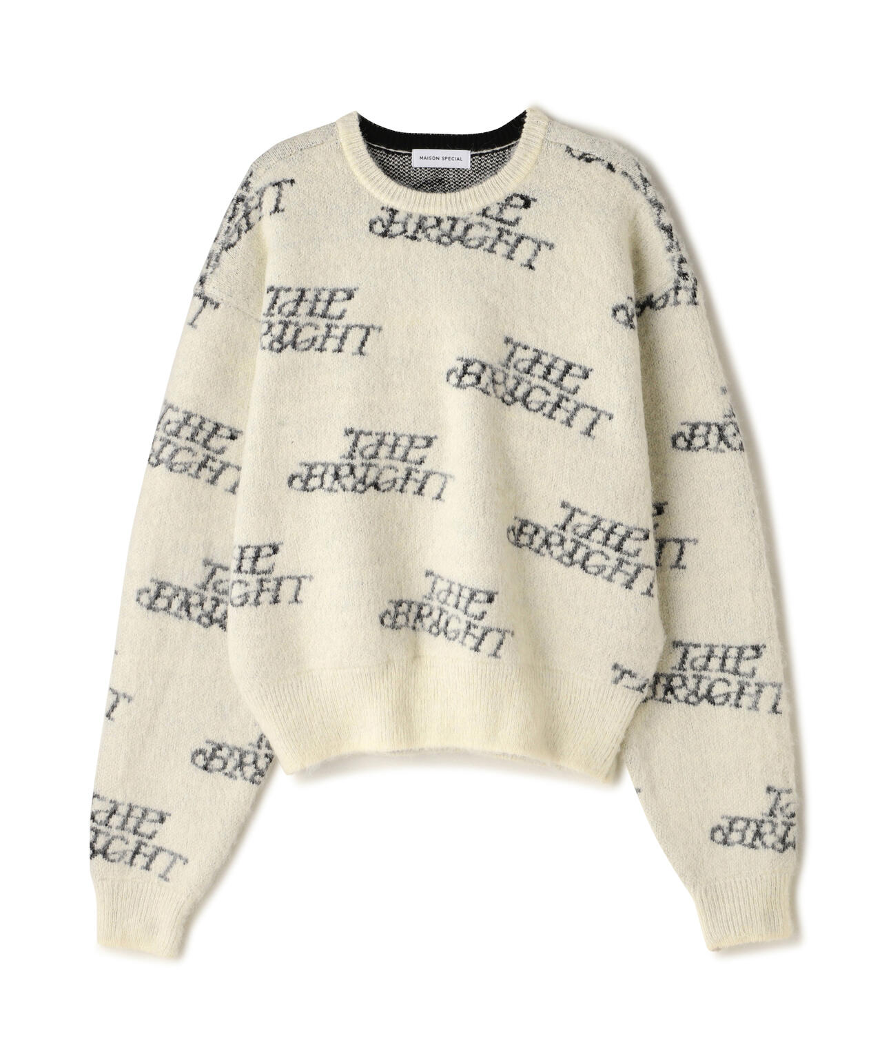 MAISON SPECIAL/メゾンスペシャル/BRIGHT Logo Knit Tops