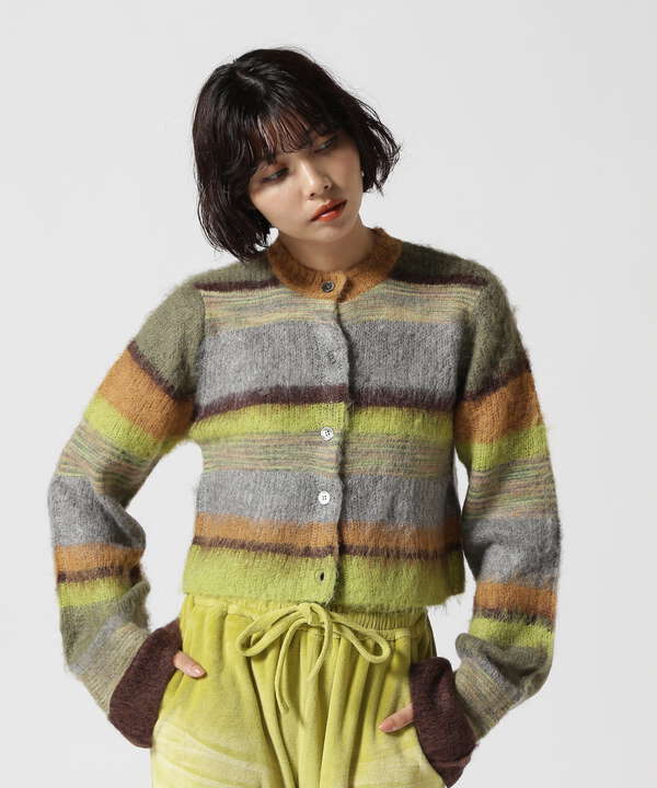 MAISON SPECIAL/メゾンスペシャル/Multi Border Knit Cardigan