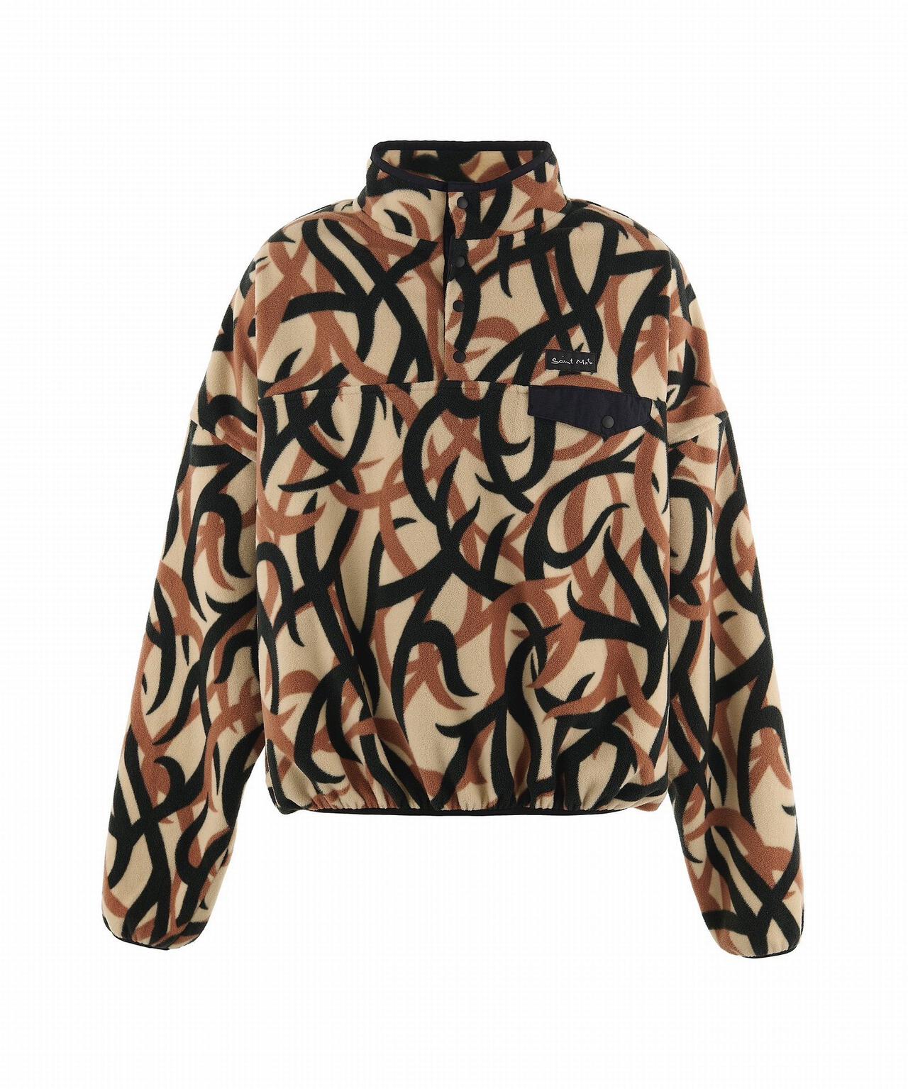 SAINT MICHAEL/セントマイケル/FLEECE PULL OVER/TRIVAL CAMO