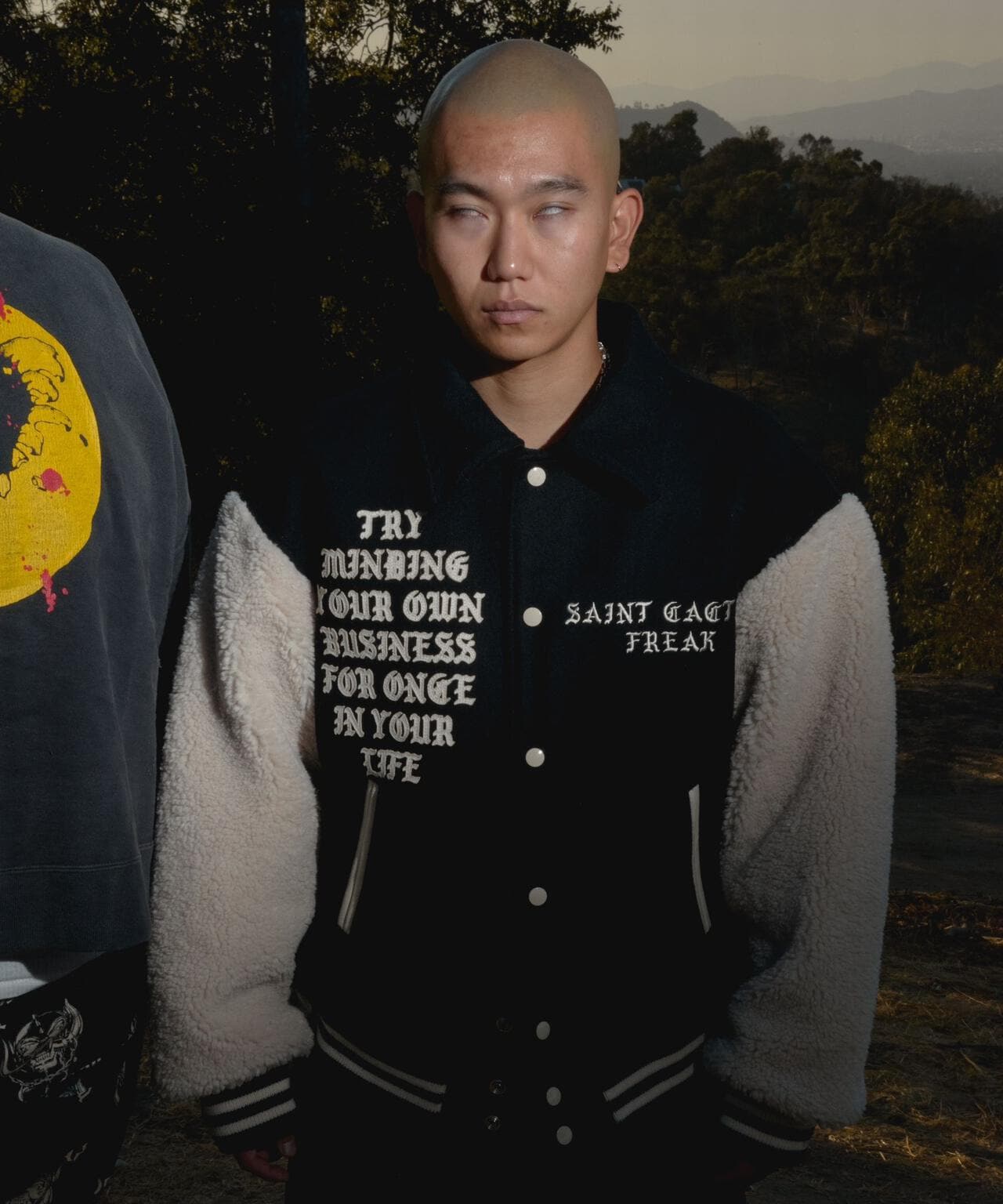 SAINT MICHAEL/セントマイケル/CP_VARSITY JACKET/LMA/BLACK