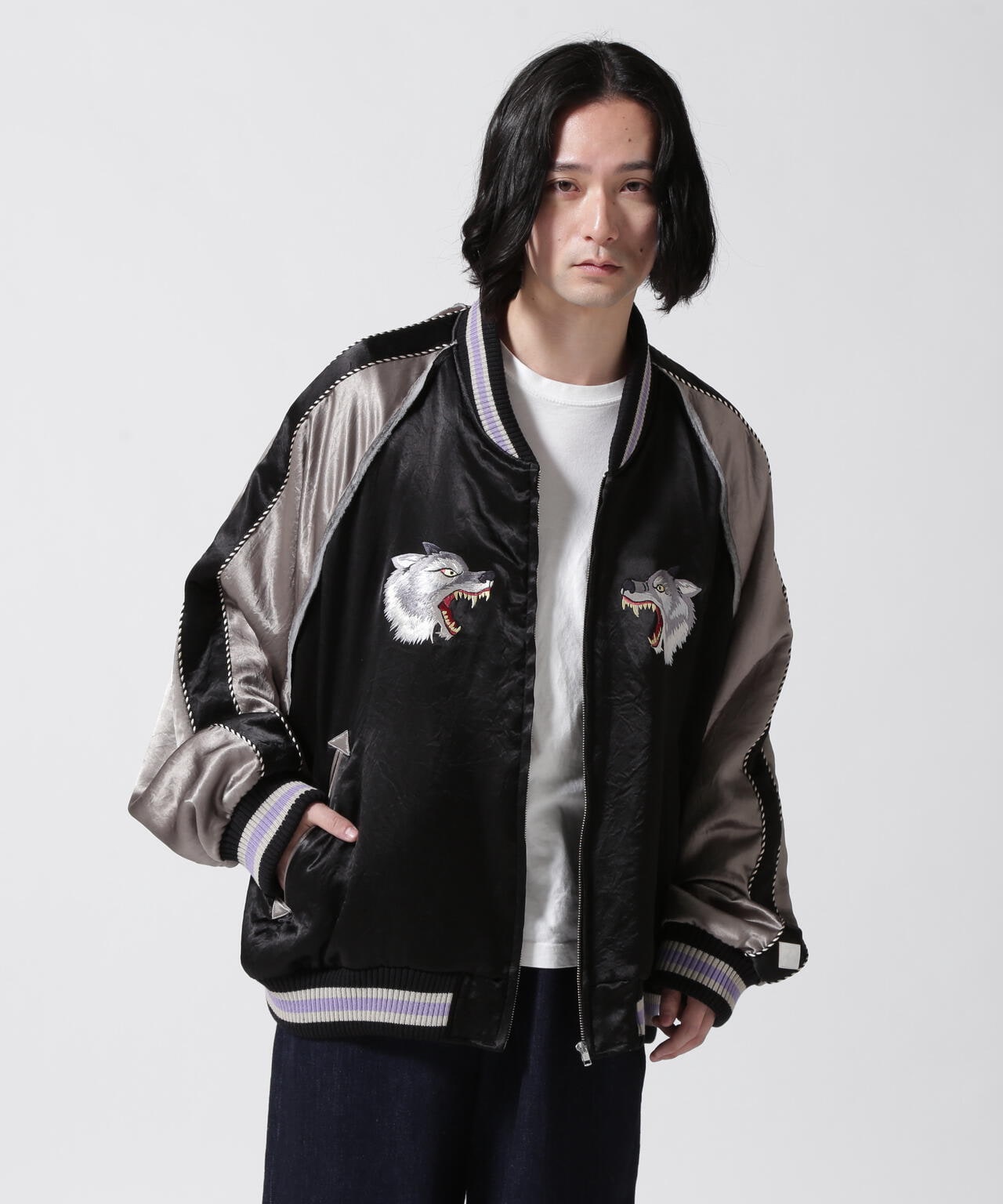 el conductorH/コンダクター/別注WOLF Embroidered Sourvenir JKT | ROYAL FLASH (  ロイヤルフラッシュ ) | US ONLINE STORE（US オンラインストア）