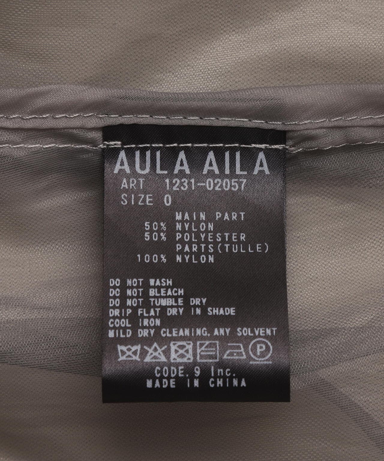 AULA AILA/アウラアイラ/SHEER BLOUSON