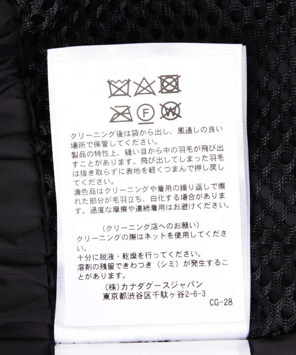 CANADA GOOSE/カナダグース/Chelsea Parka Black Label