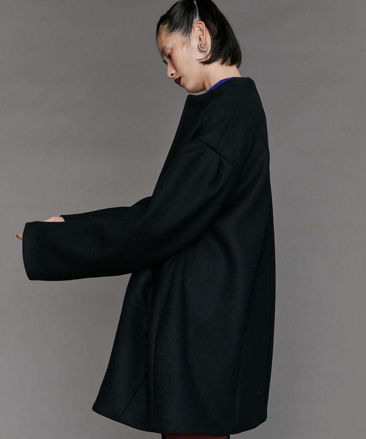 【先行予約 11月上旬-11月中旬入荷予定】UN3D./アンスリード/TUCK SHOULDER MIDDLE COAT