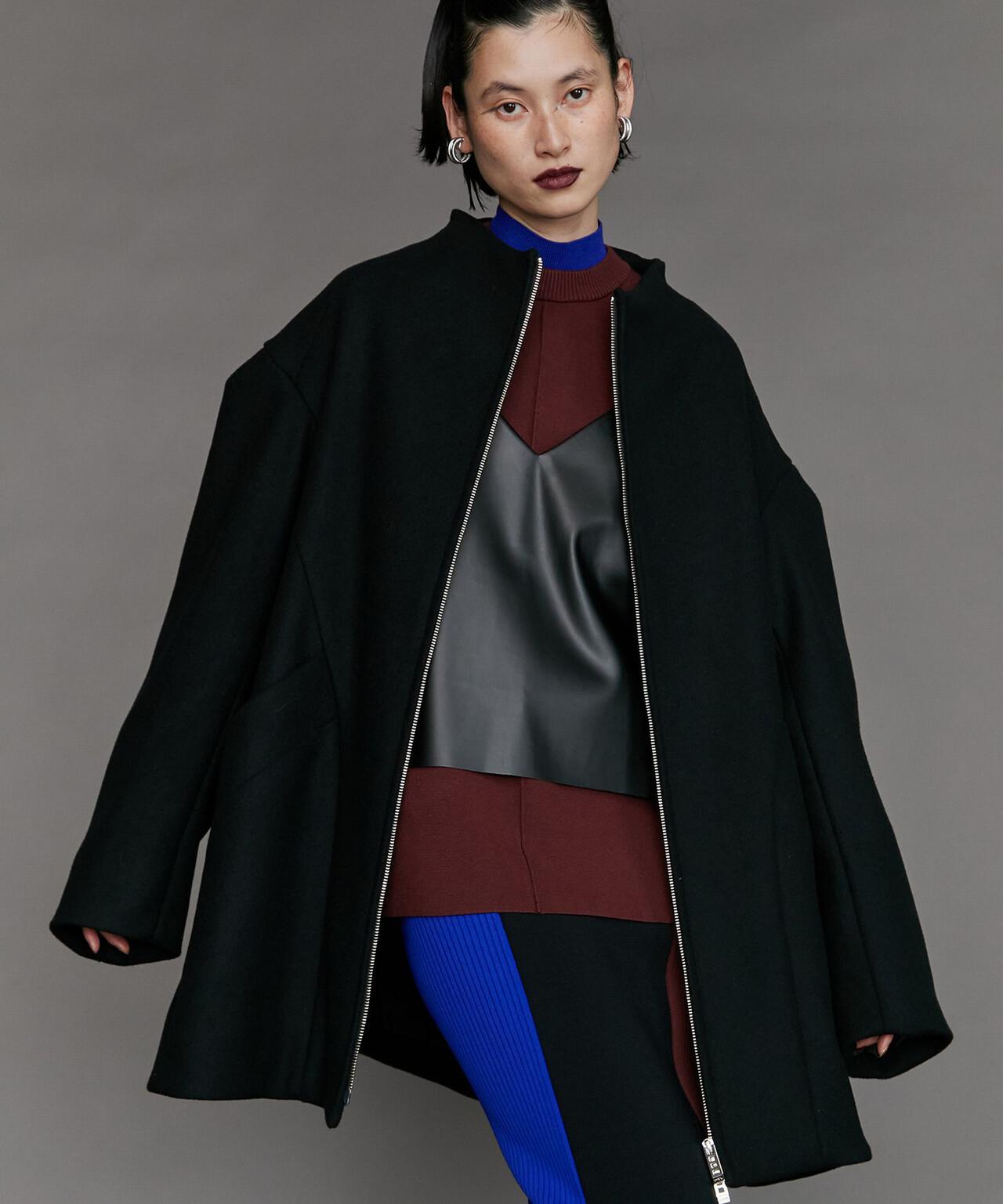 【先行予約 11月上旬-11月中旬入荷予定】UN3D./アンスリード/TUCK SHOULDER MIDDLE COAT