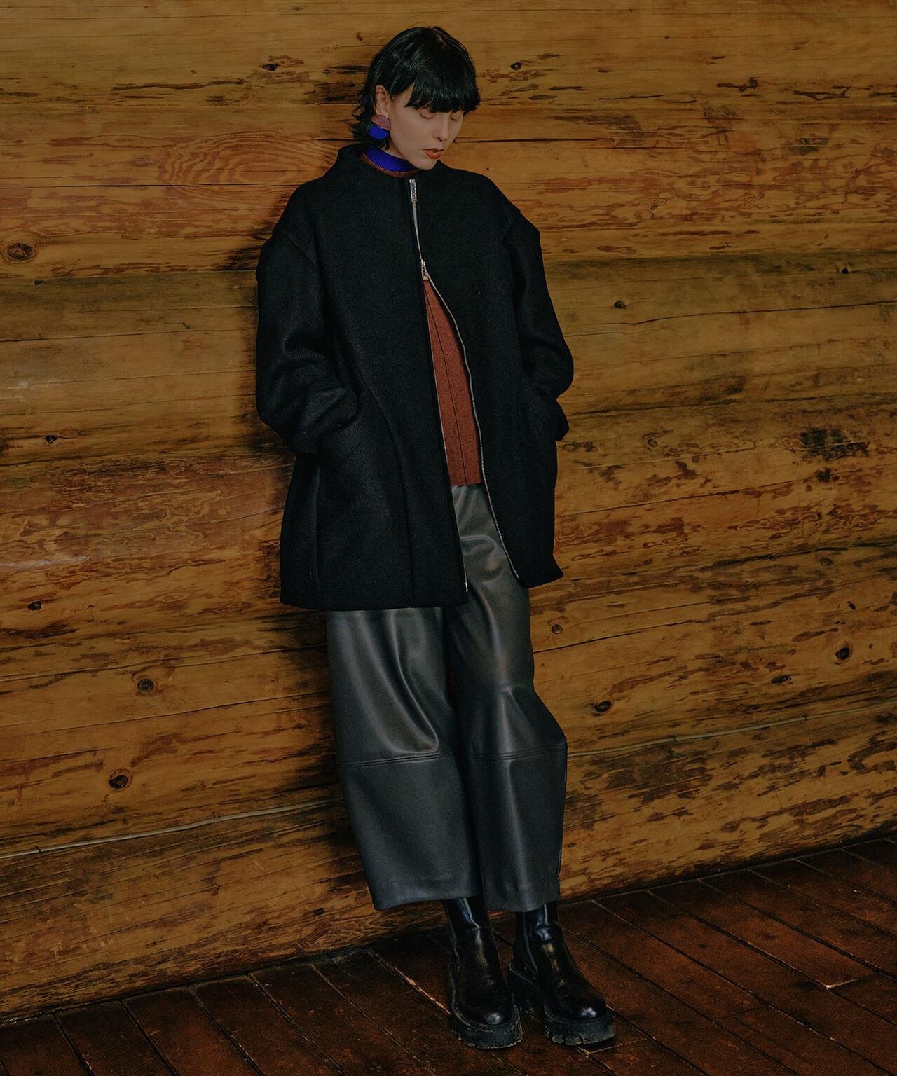 【先行予約 11月上旬-11月中旬入荷予定】UN3D./アンスリード/TUCK SHOULDER MIDDLE COAT