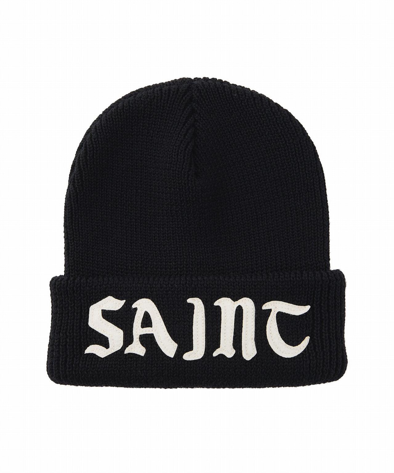 SAINT MICHAEL/セントマイケル/KNIT CAP/SAINT/BLACK