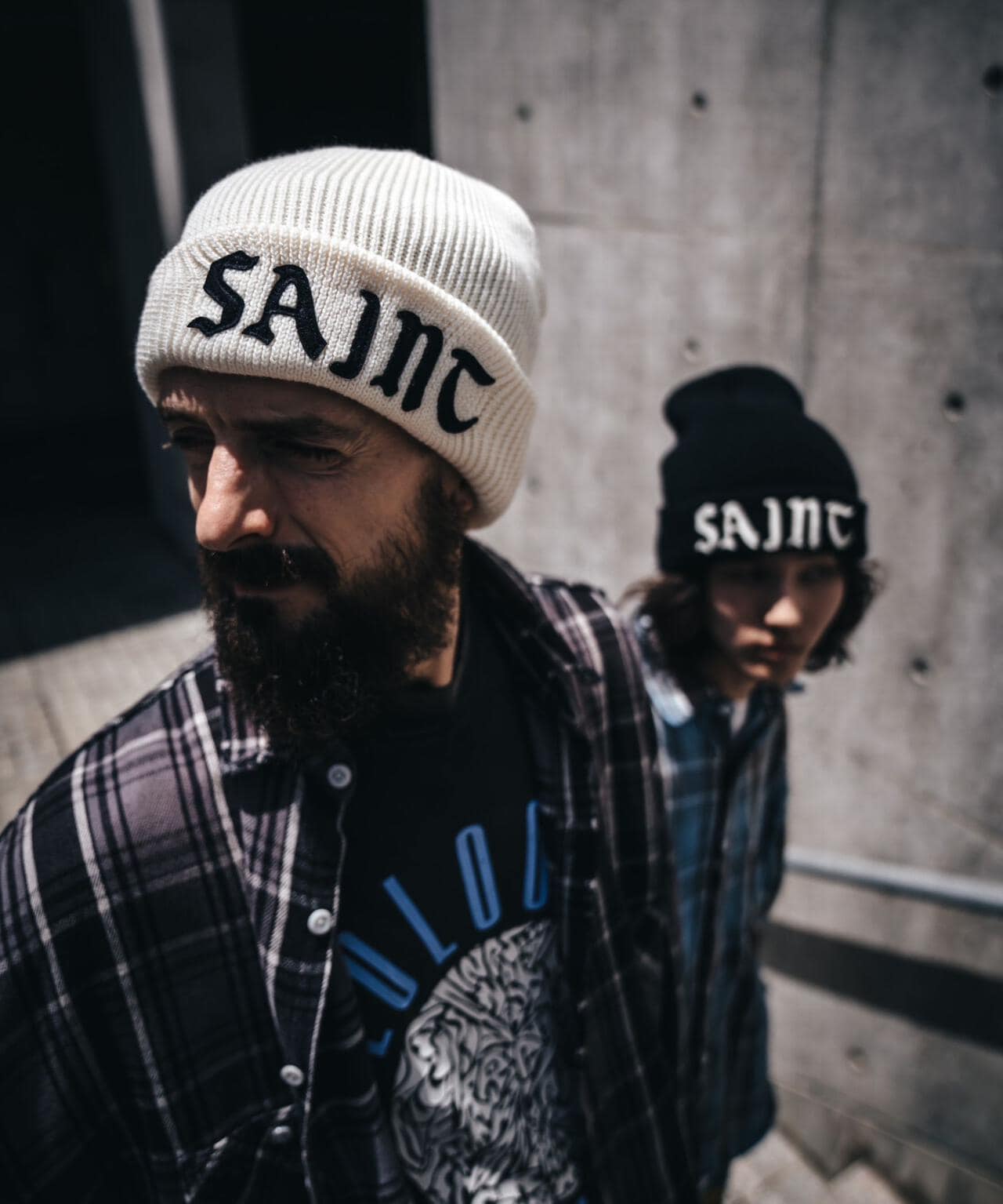 SAINT MICHAEL/セントマイケル/KNIT CAP/SAINT/BLACK