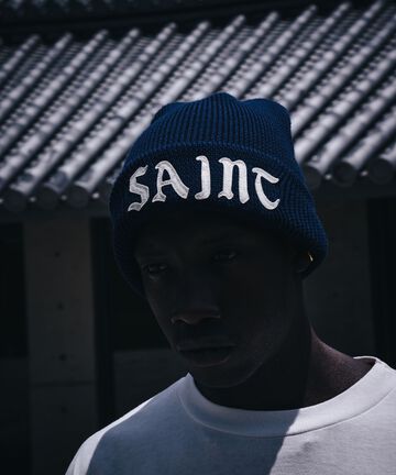 SAINT MICHAEL/セントマイケル/KNIT CAP/SAINT/NAVY