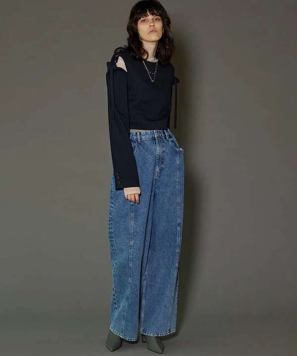 MAISON SPECIAL/メゾンスペシャル/2way Waist Denim Pants