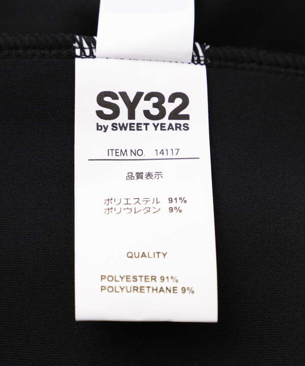 SY32 by SWEET YEARS/DOUBLE KNIT LOGO SHORT PANTS