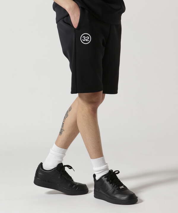 SY32 by SWEET YEARS/DOUBLE KNIT LOGO SHORT PANTS