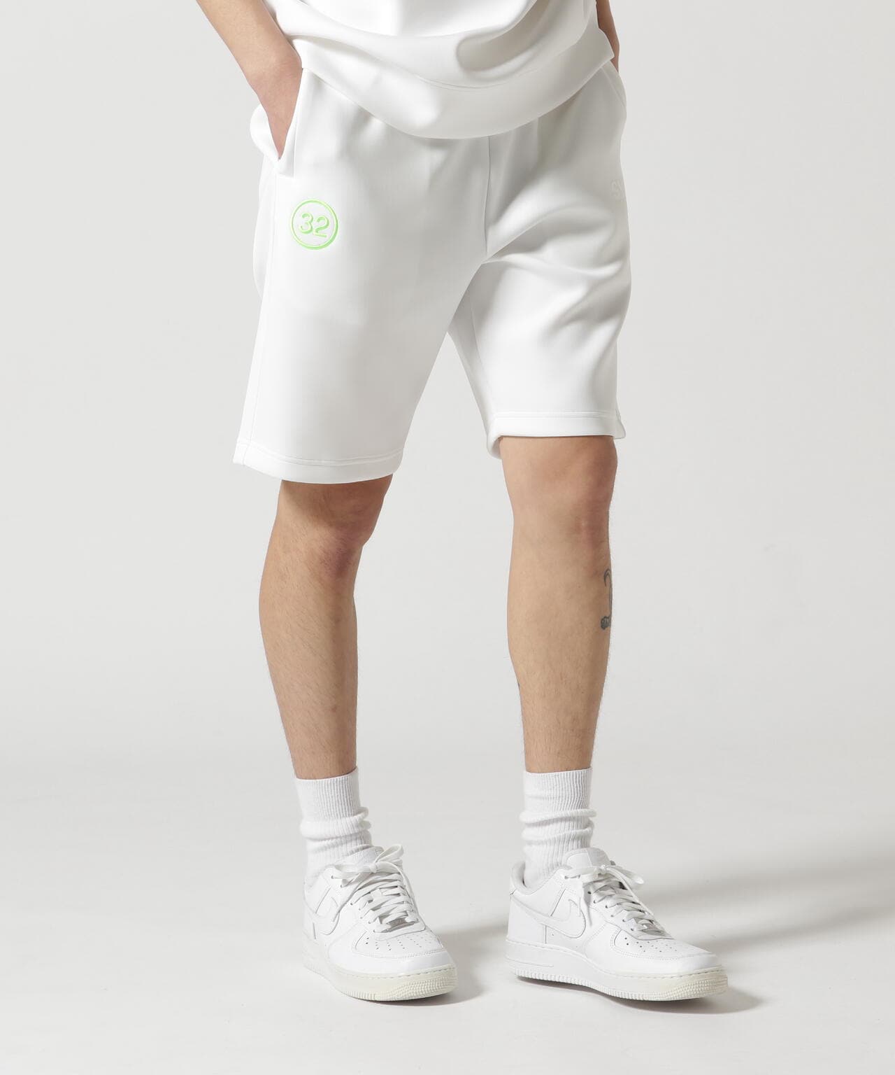 SY32 by SWEET YEARS/DOUBLE KNIT LOGO SHORT PANTS | ROYAL FLASH