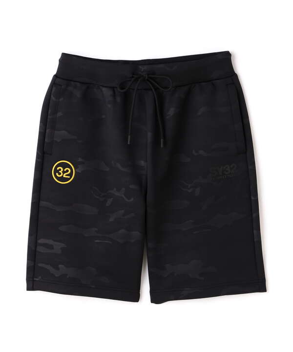 SY32 by SWEET YEARS/DOUBLE KNIT LOGO SHORT PANTS