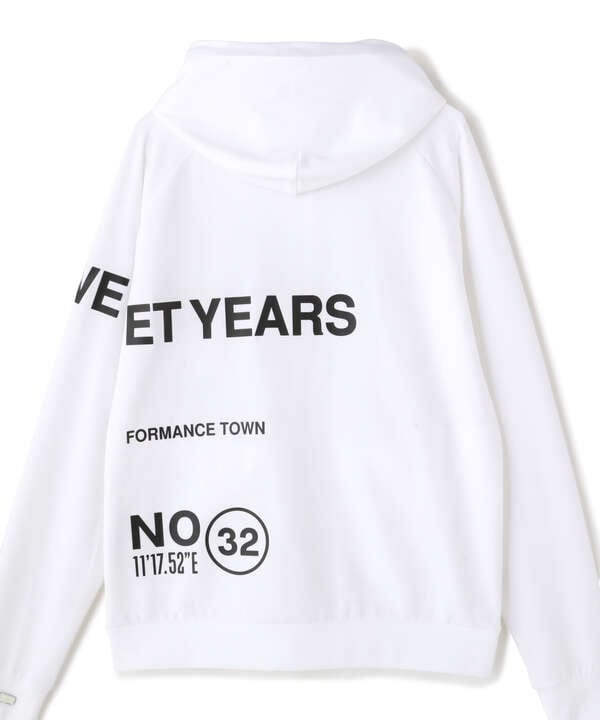 SY32 by SWEETYEARS/STRADDLE PRINT HOODIE