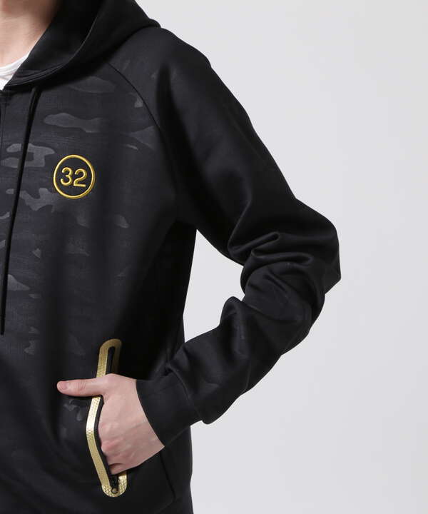 SY32 by SWEETYEARS/DOUBLE KNIT LOGO ZIP HOODIE