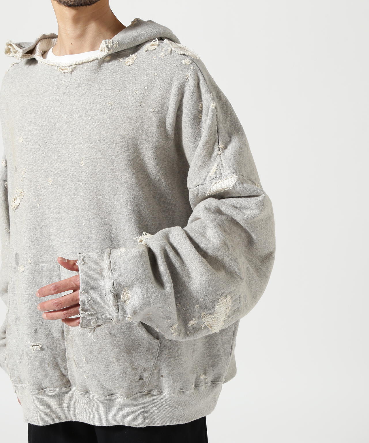 READYMADE/レディーメイド/DOUBLE FACE HOODIE/GREY