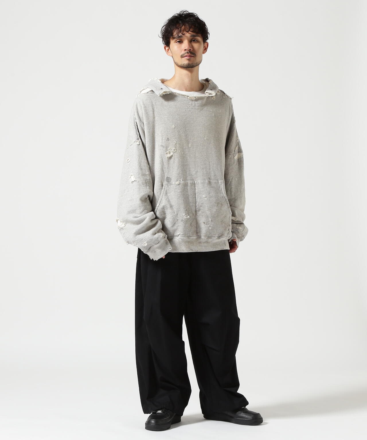 READYMADE/レディーメイド/DOUBLE FACE HOODIE/GREY