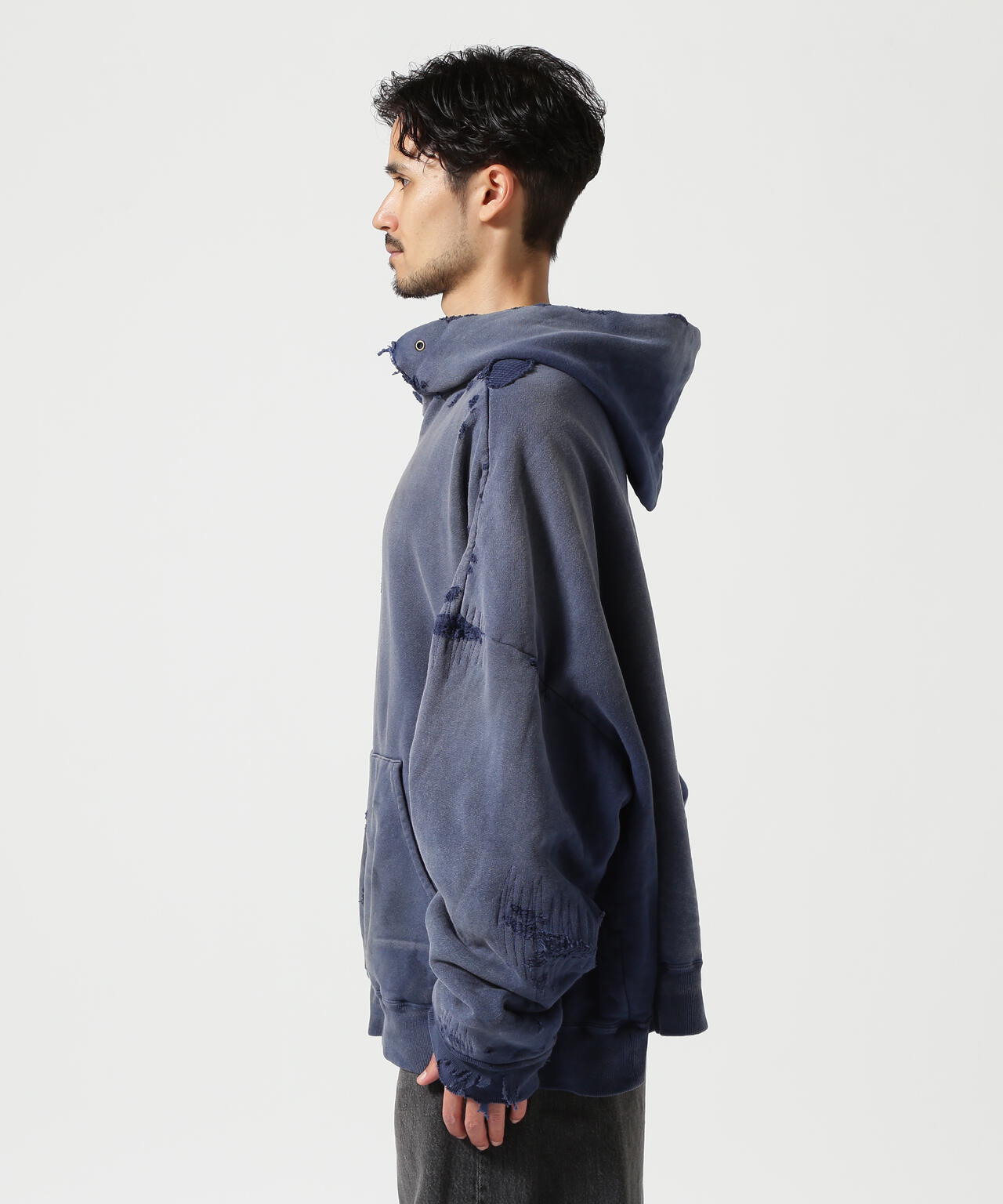 READYMADE/レディーメイド/DOUBLE FACE HOODIE/NAVY