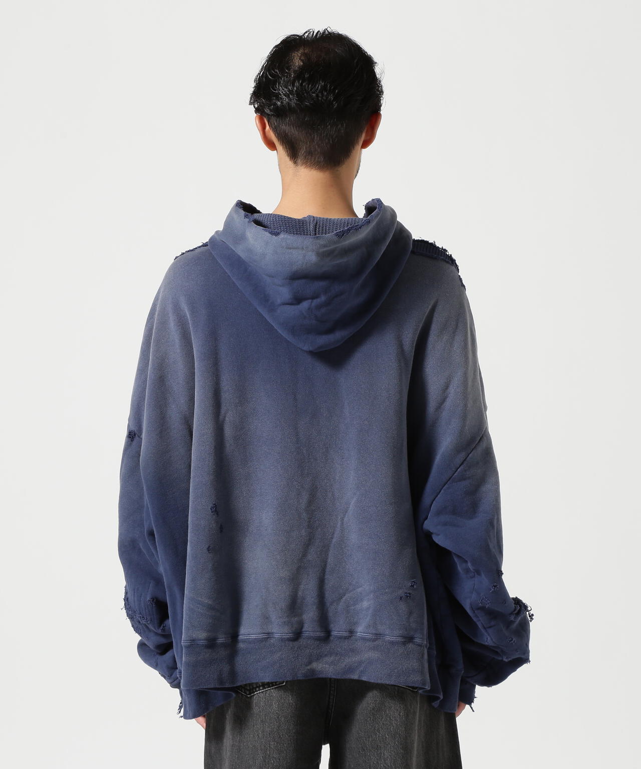 READYMADE/レディーメイド/DOUBLE FACE HOODIE/NAVY