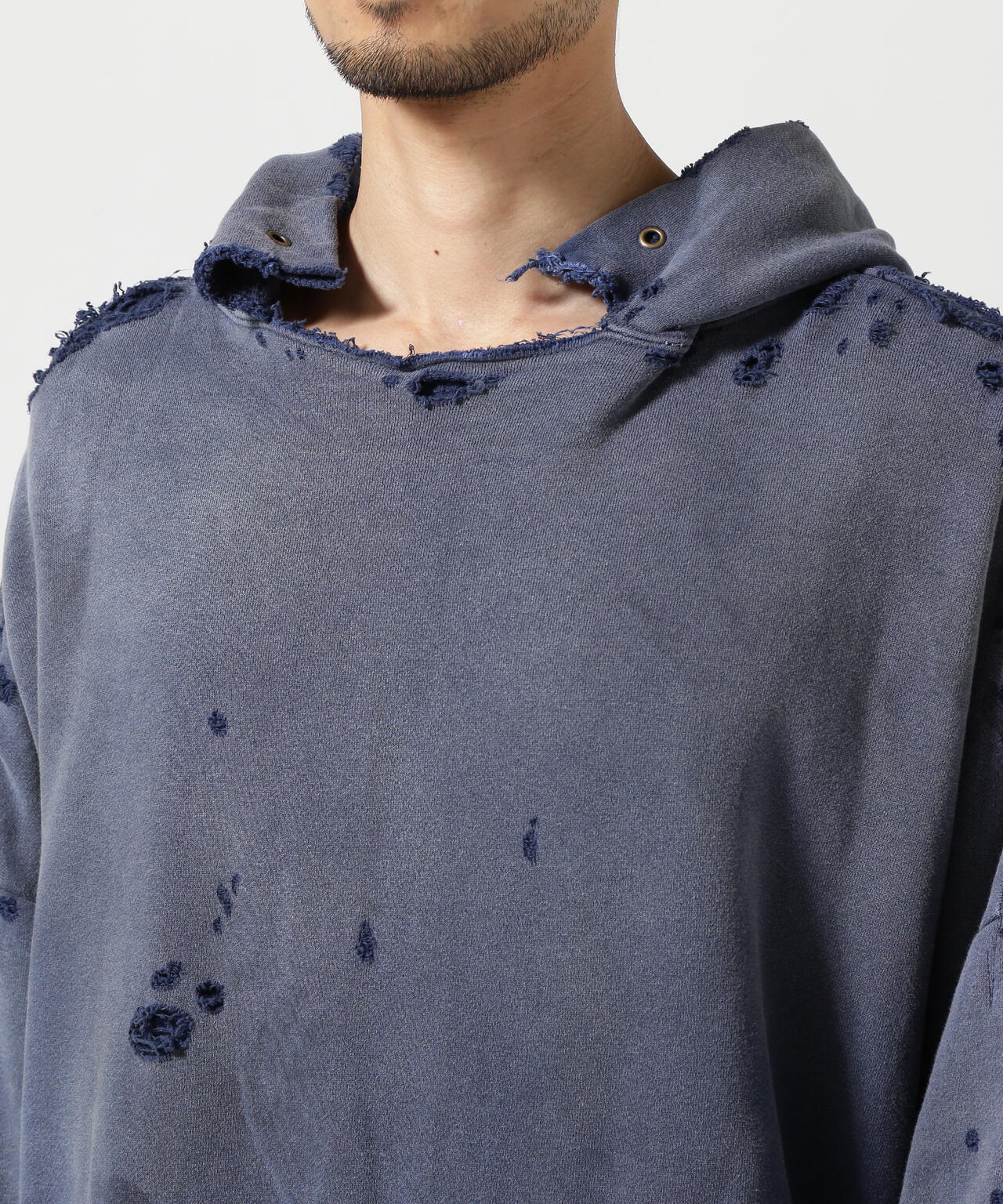 READYMADE/レディーメイド/DOUBLE FACE HOODIE/NAVY