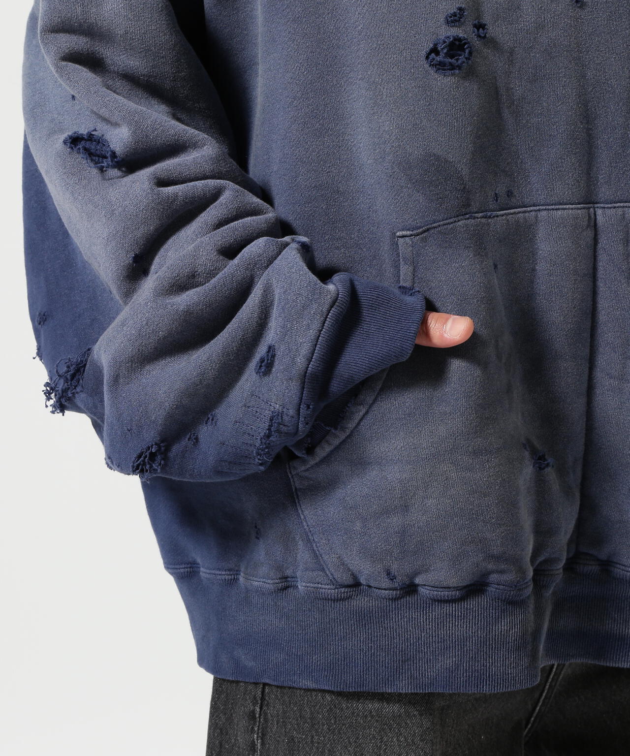 READYMADE/レディーメイド/DOUBLE FACE HOODIE/NAVY