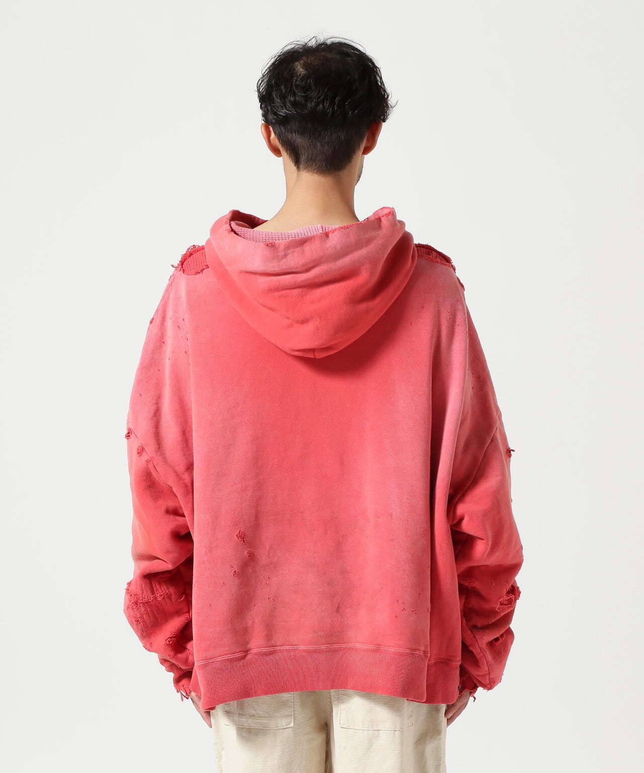 READYMADE/レディーメイド/DOUBLE FACE HOODIE/RED