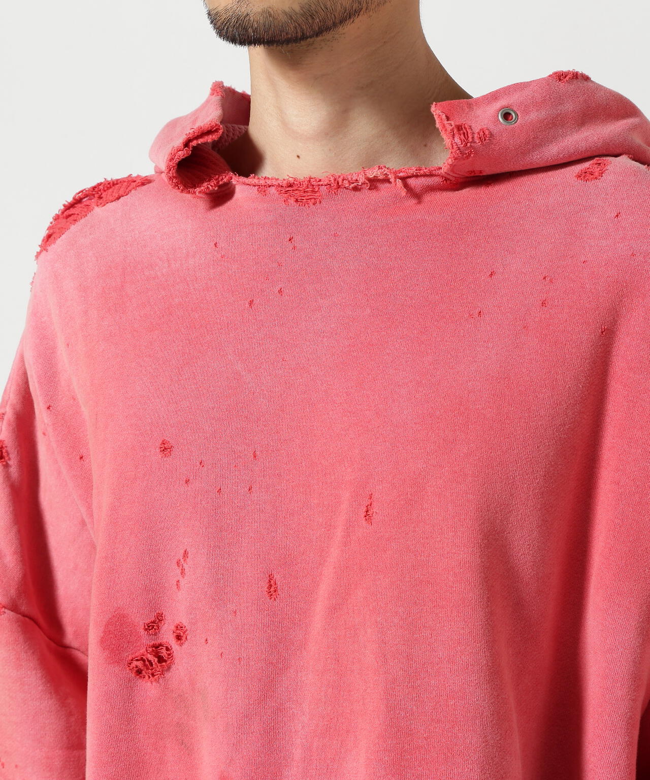 READYMADE/レディーメイド/DOUBLE FACE HOODIE/RED