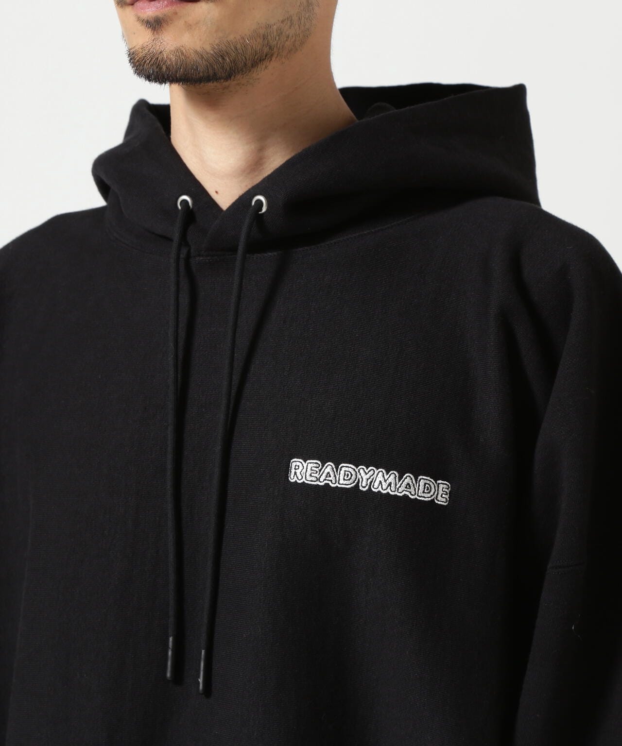 READYMADE/レディーメイド/BIG HOODIE LOGO/BLACK