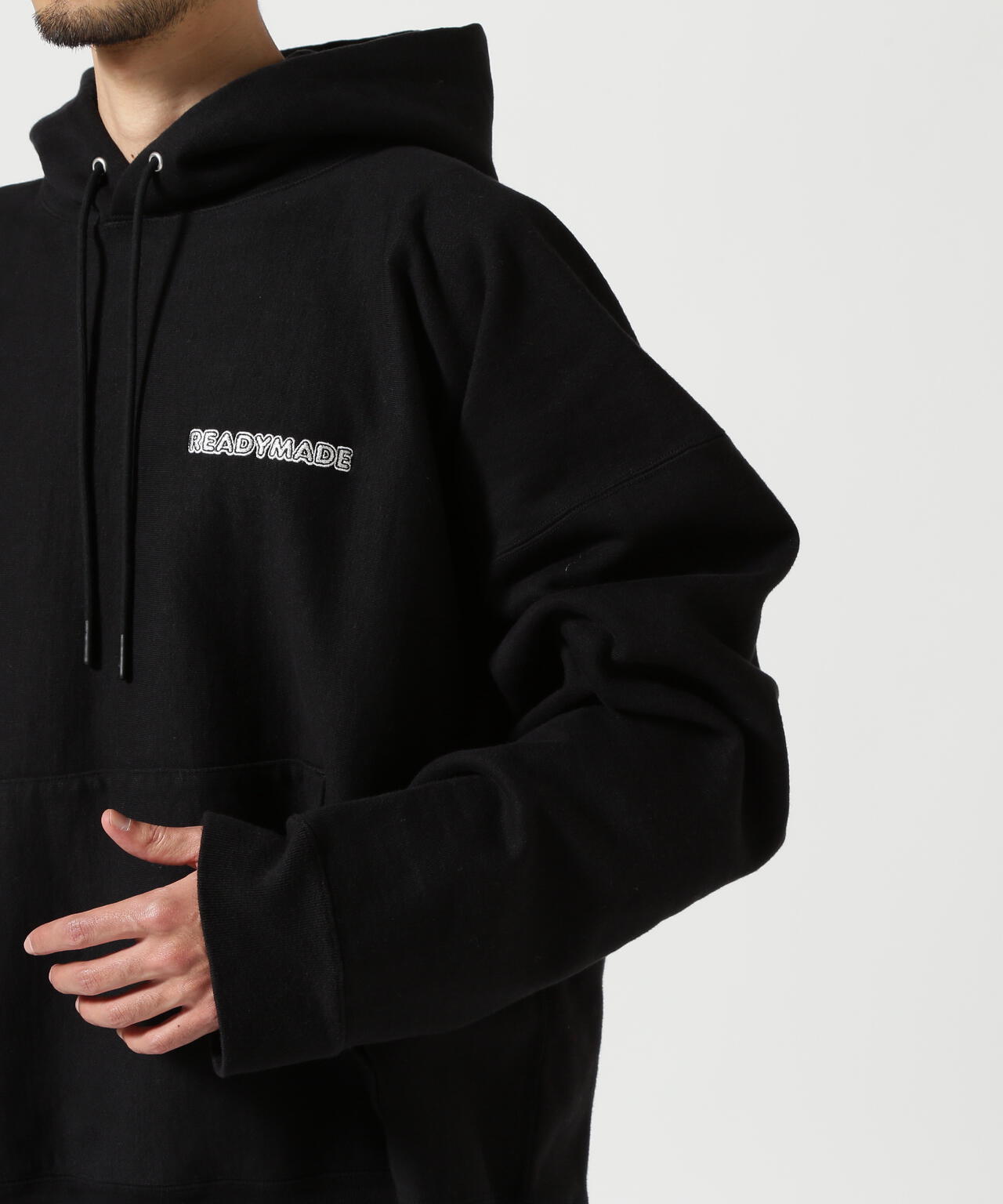 READYMADE/レディーメイド/BIG HOODIE LOGO/BLACK