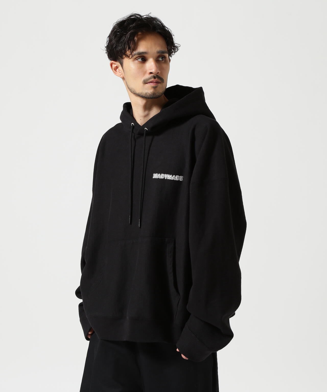 READYMADE/レディーメイド/BIG HOODIE LOGO/BLACK