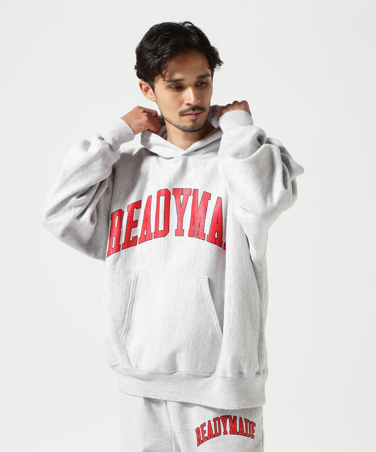 READYMADE/レディーメイド/HOODIE ARCH LOGO/GRAY