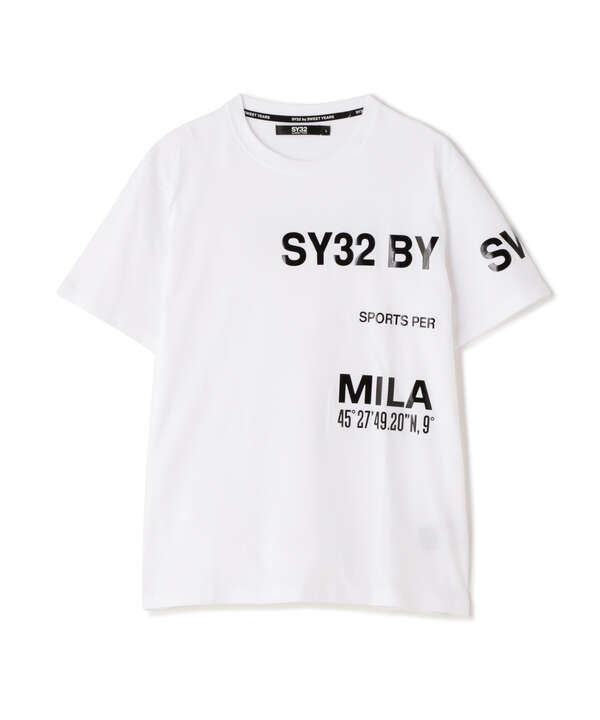 SY32 by SWEETYEARS /STRADDLE PRINT TEE