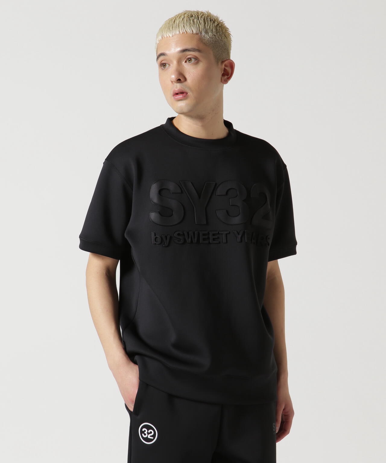 SY32 by SWEET YEARS/DOUBLE KNIT EMBOSS LOGO TEE | ROYAL FLASH ...