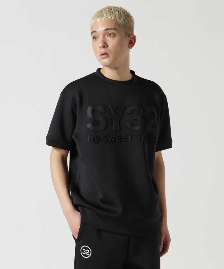SY32 by SWEET YEARS/DOUBLE KNIT EMBOSS LOGO TEE | ROYAL FLASH