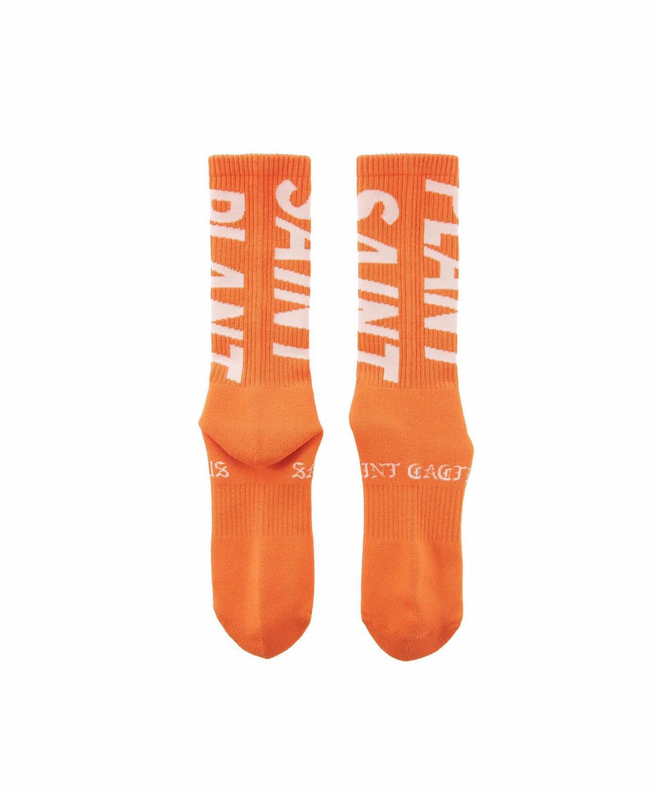 SAINT MICHAEL/セントマイケル/CP_SOCKS/SNT PLANT/ORANGE