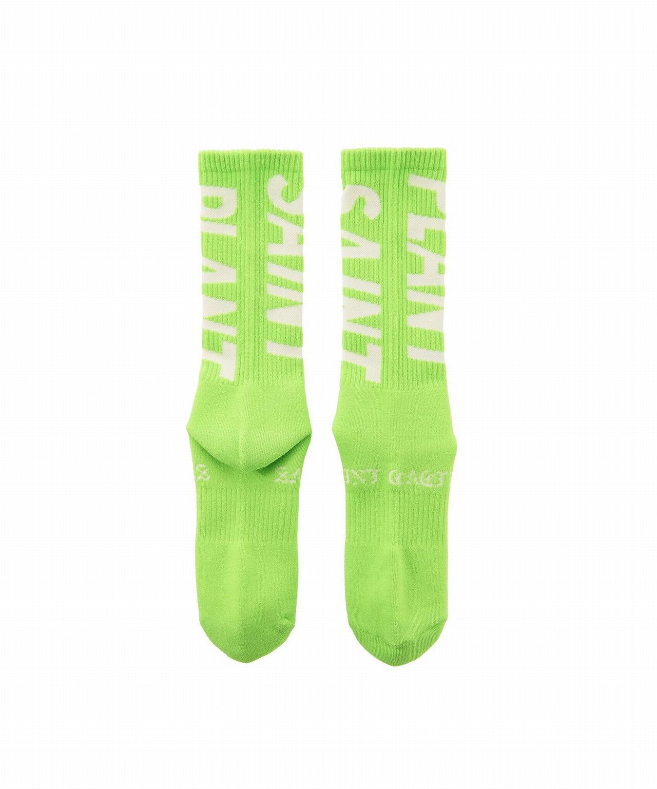 SAINT MICHAEL/セントマイケル/CP_SOCKS/SNT PLANT/LIME