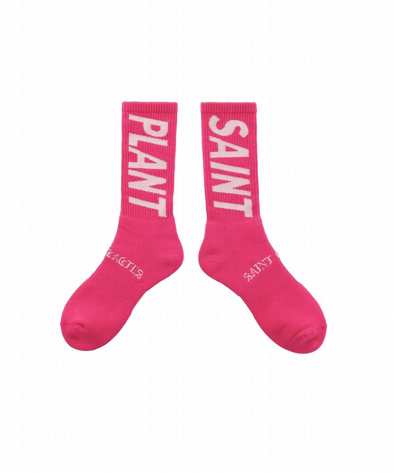 SAINT MICHAEL/セントマイケル/CP_SOCKS/SNT PLANT/PINK