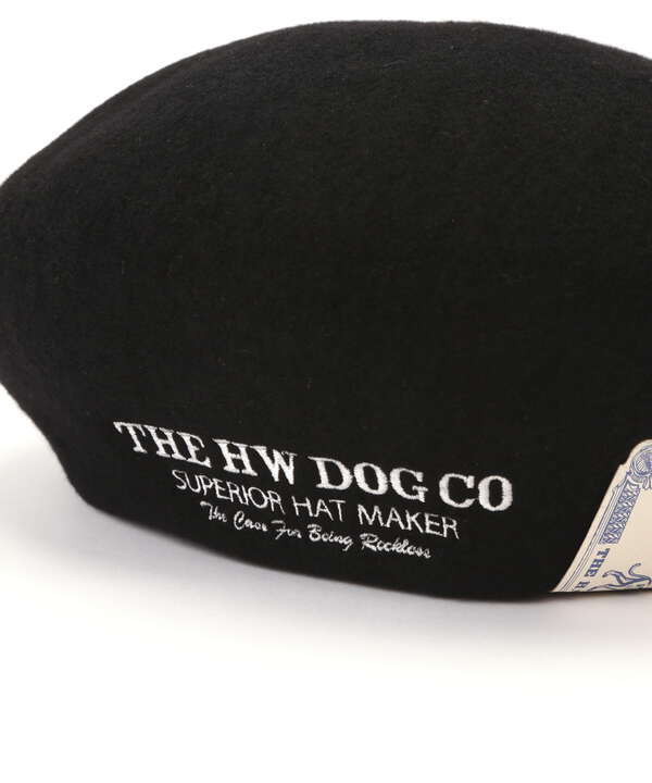 THE H.W.DOG&CO./EMBROIDERY BIG BERET