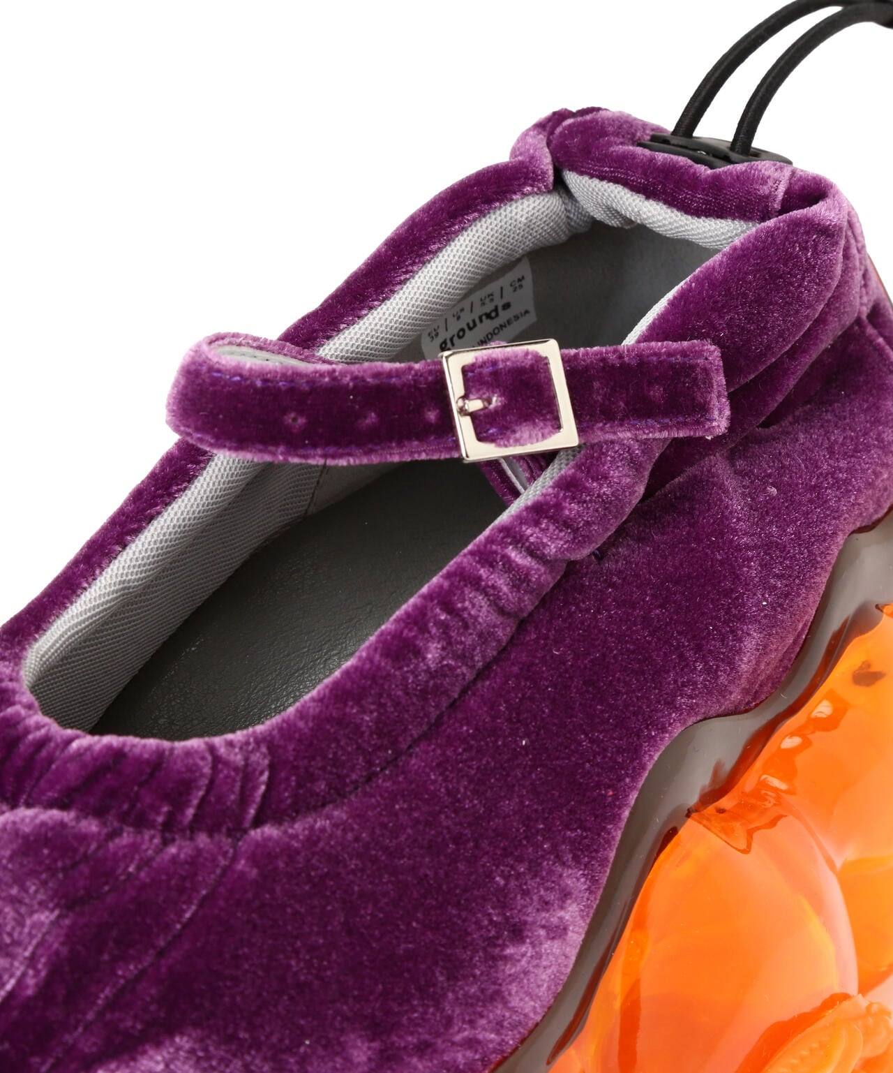 grounds/グラウンズ/MOOPIE PUMPS PURPLE VELVET/ORANGE