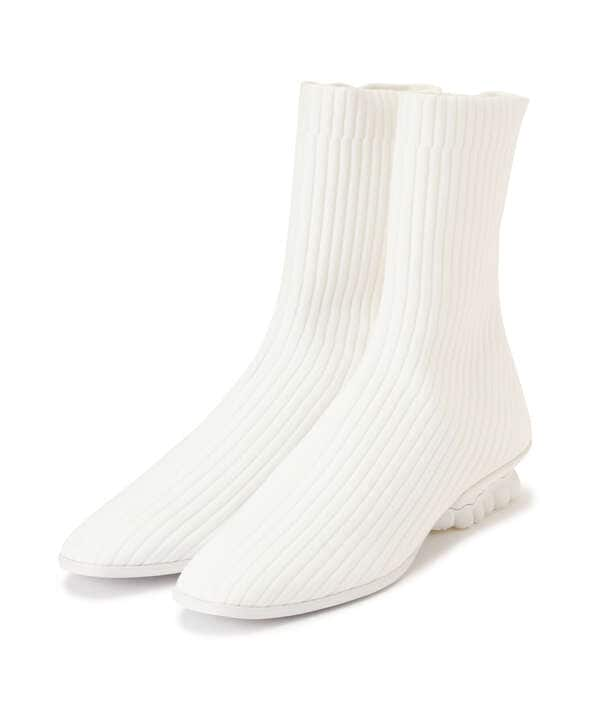 grounds/グラウンズ/BABY JEWELRY RIB SOCK WHITE