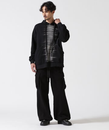 KMRii/ケムリ/Sweat Wide Cargo Pants