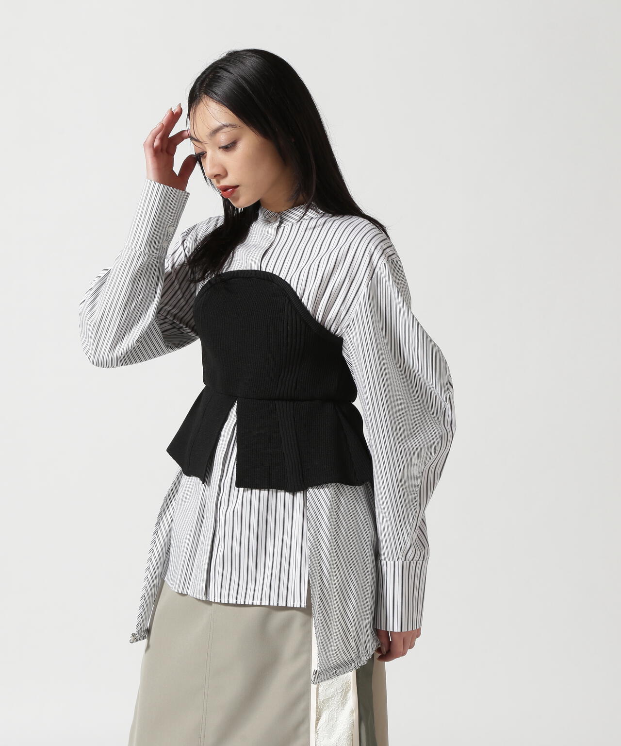 UN3D./アンスリード/KNIT BUSTIER DOCKING SH | ROYAL FLASH 
